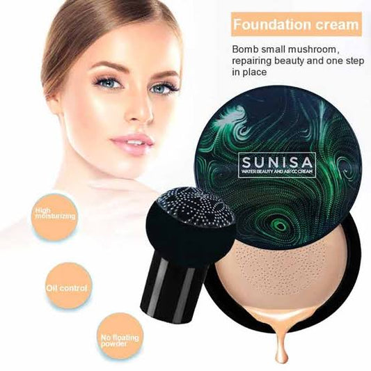 Sunisa Foundation Base Waterproof Mushroom Head Air Cushion BB Cream Nude Liquid Foundations CC Cream